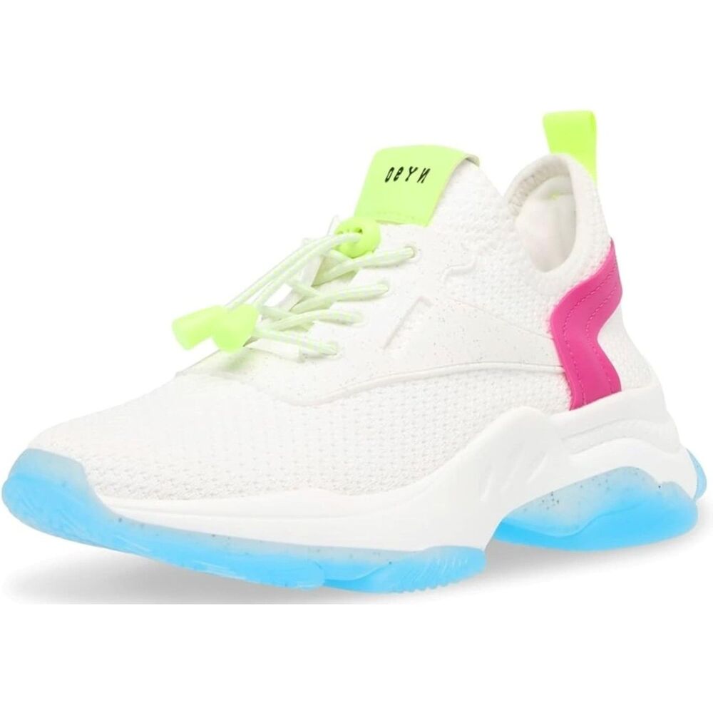 Steve Madden NY 90 Myles01SI Sneaker, White Fuchsia, 5M